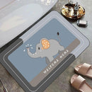 Tapete de Banheiro Super Absorvente – Antiderrapante, Secagem Rápida,