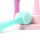 Escova de Limpeza Facial Compacta e Resistente — Limpeza Profunda + Esfoliação em Um Só Produto!