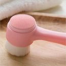 Escova de Limpeza Facial Compacta e Resistente — Limpeza Profunda + Esfoliação em Um Só Produto!