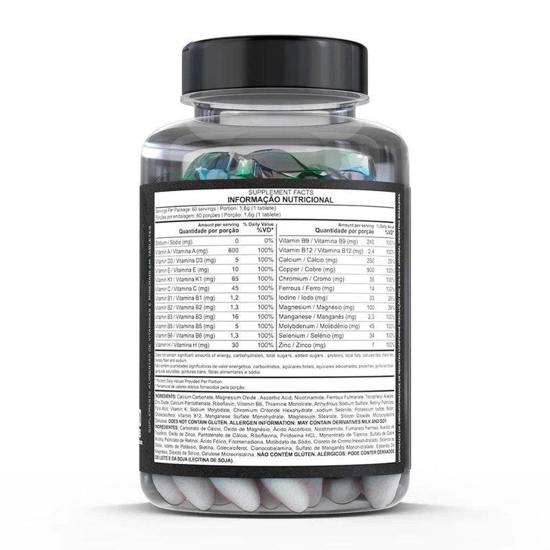 Multivitamínico 60 Cápsulas – Dark Lab | A Suplementação Completa para Sua Saúde