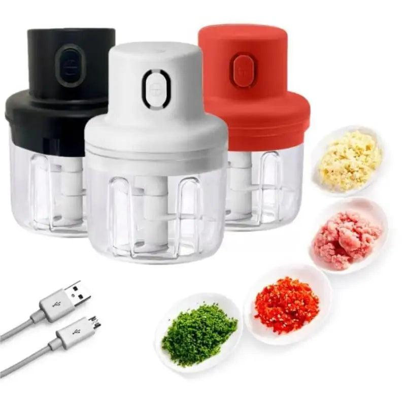 Mini Processador Elétrico de Alimentos - Praticidade e Eficiência para Sua Cozinha!