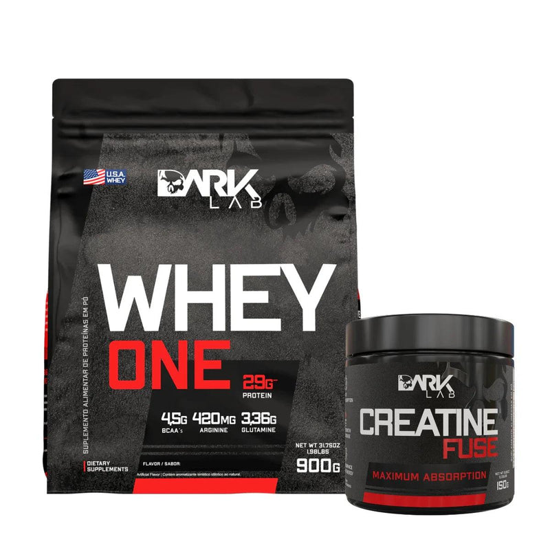 Combo Whey Protein 900g + Creatina Fuse 150g – Dark Lab