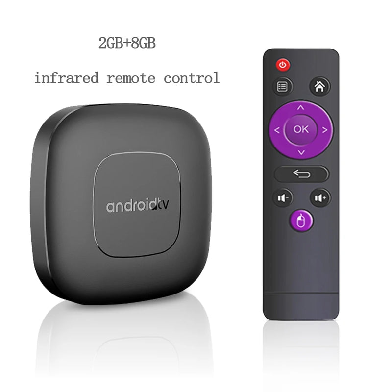 TV Box Android 13 com Wi-Fi 5G, Bluetooth e Google Assistente – 2GB RAM + 16GB | T1 Smart Media Player