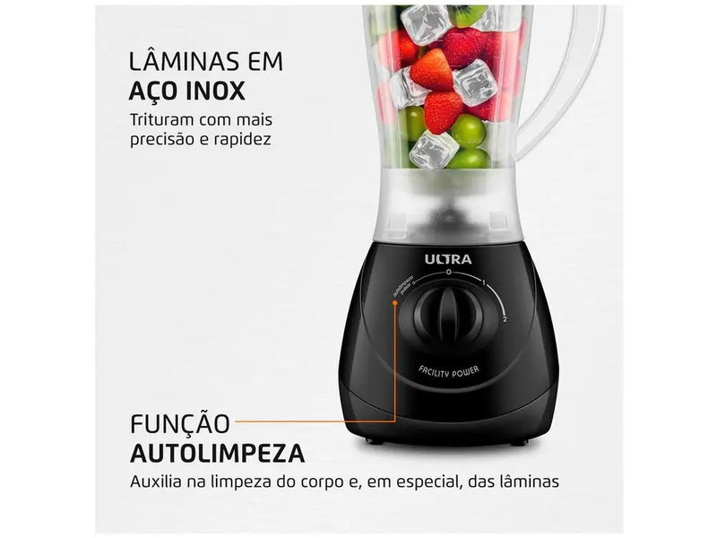 Liquidificador Mondial Ultra – Potência de 550W, 2 Velocidades, 220V
