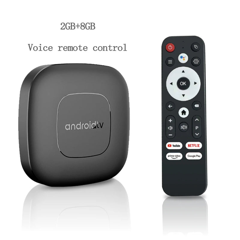 TV Box Android 13 com Wi-Fi 5G, Bluetooth e Google Assistente – 2GB RAM + 16GB | T1 Smart Media Player