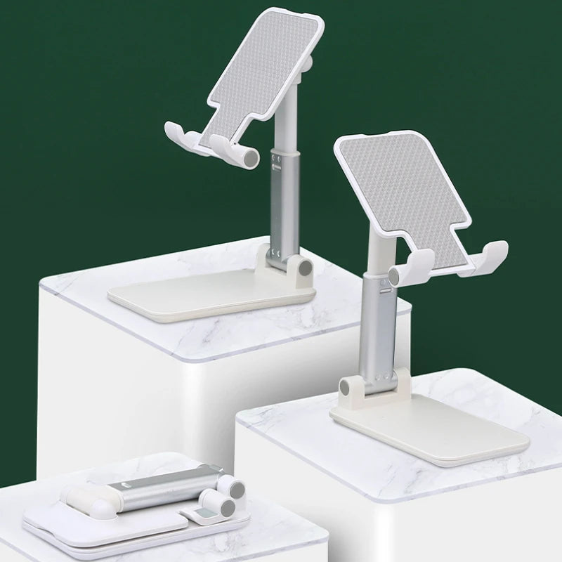 Suporte Retrátil Multiuso para Celular e Tablet – Ajustável, Compacta e Portátil