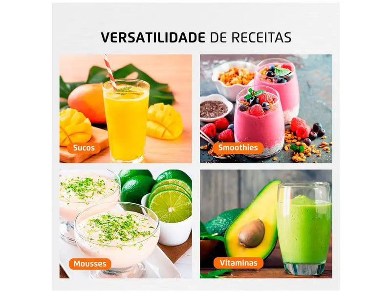 Liquidificador Mondial Ultra – Potência de 550W, 2 Velocidades, 220V