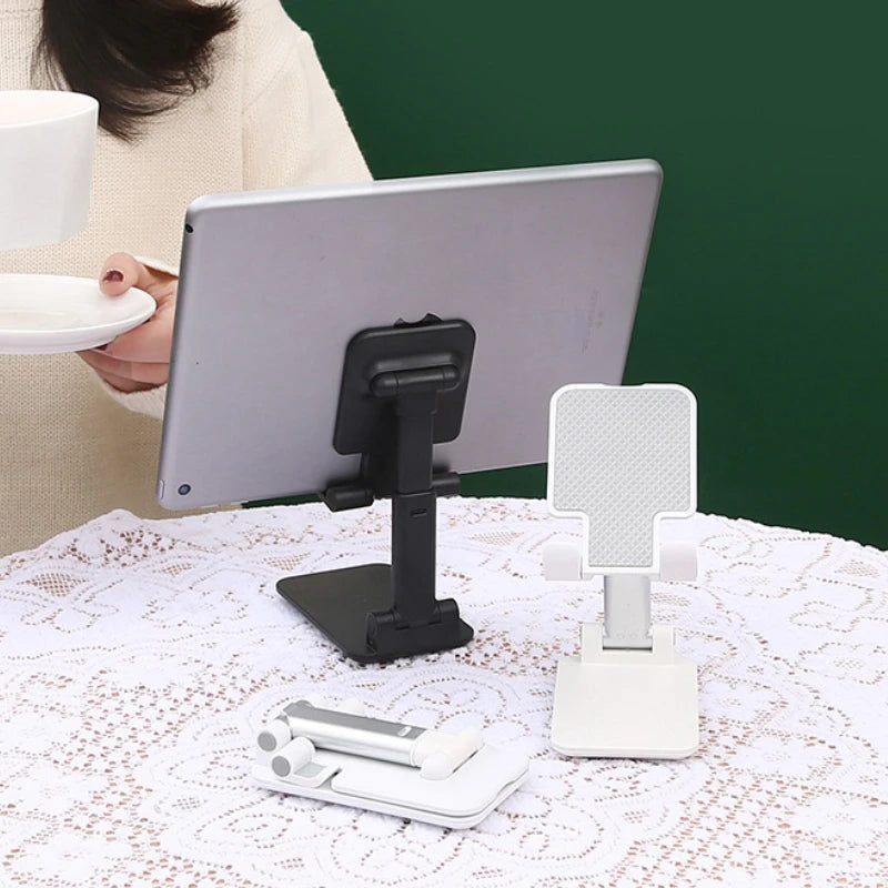 Suporte Retrátil Multiuso para Celular e Tablet – Ajustável, Compacta e Portátil