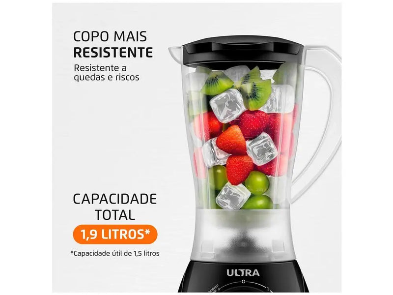 Liquidificador Mondial Ultra – Potência de 550W, 2 Velocidades, 220V