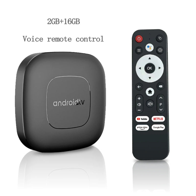 TV Box Android 13 com Wi-Fi 5G, Bluetooth e Google Assistente – 2GB RAM + 16GB | T1 Smart Media Player