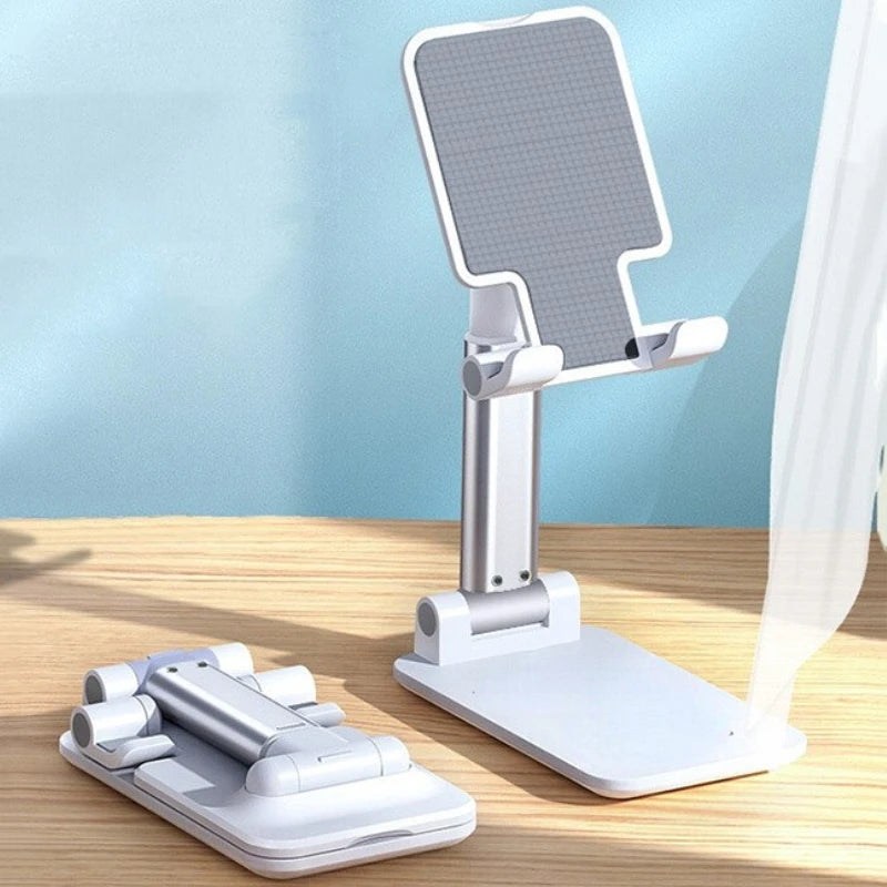 Suporte Retrátil Multiuso para Celular e Tablet – Ajustável, Compacta e Portátil