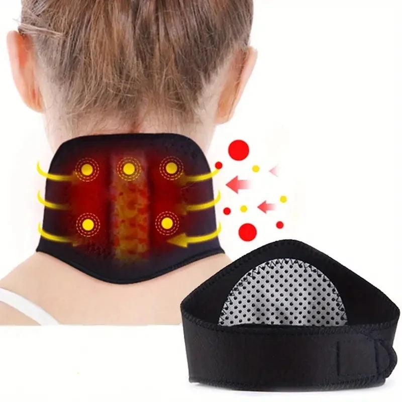 Suporte Cervical com Aquecimento Magnético Alivio das Rápido Das dores